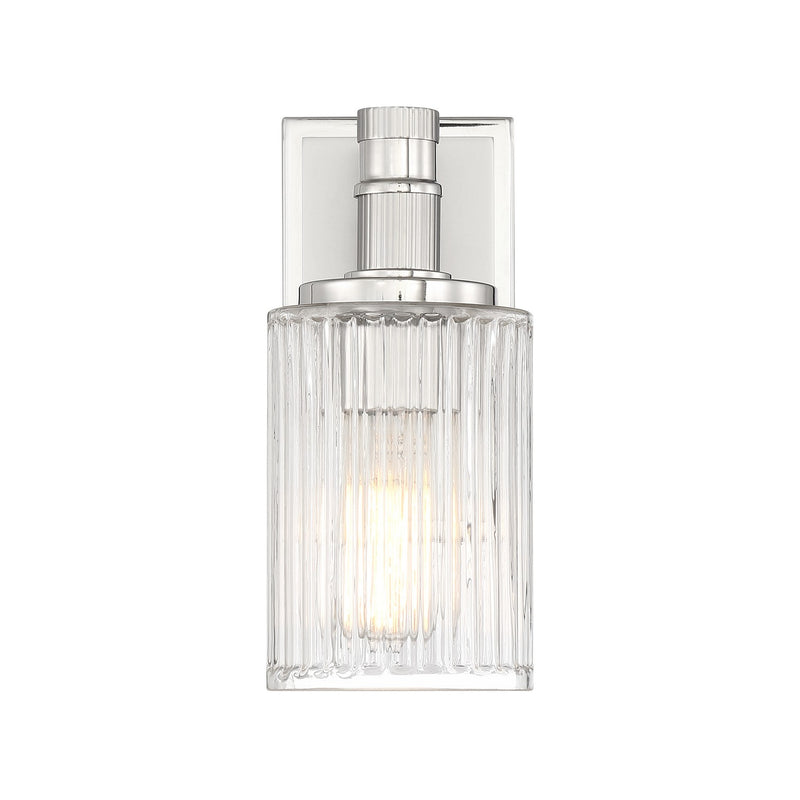 Savoy House 9-1102-1-146 One Light Bathroom Vanity, Silver/Polished Nickel (3)