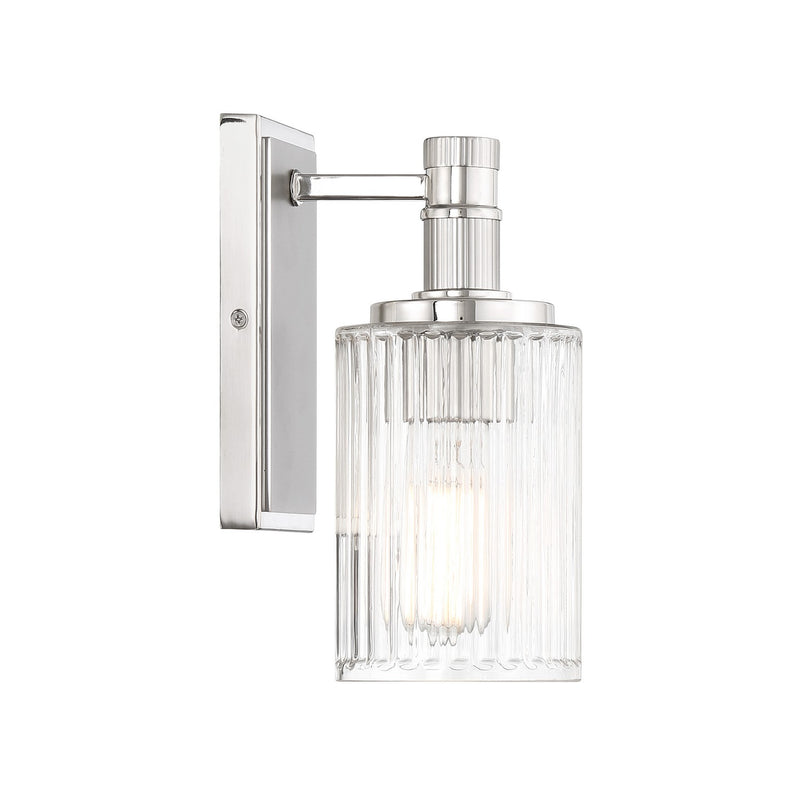 Savoy House 9-1102-1-146 One Light Bathroom Vanity, Silver/Polished Nickel (5)
