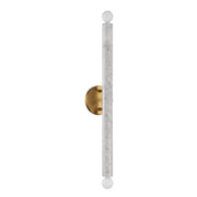 Savoy House 9-2901-2-264 Two Light Wall Sconce, White Marble w/Warm Brass (2)