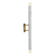 Savoy House 9-2901-2-264 Two Light Wall Sconce, White Marble w/Warm Brass (5)