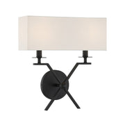 Savoy House 9-3305-2-89 Two Light Wall Sconce, Matte Black (3)