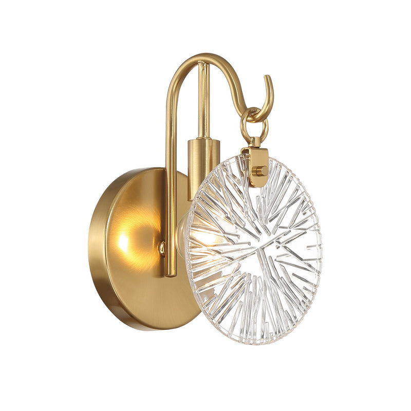 Savoy House 9-3981-1-322 One Light Bathroom Vanity, Warm Brass (4)