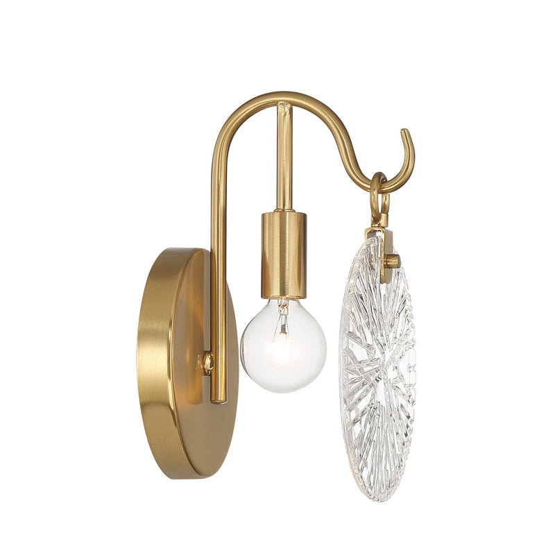 Savoy House 9-3981-1-322 One Light Bathroom Vanity, Warm Brass (5)