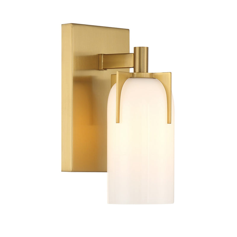 Savoy House 9-4128-1-322 One Light Bathroom Vanity, Warm Brass (4)