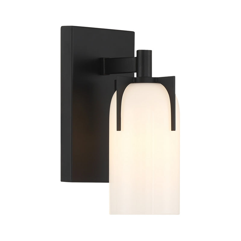 Savoy House 9-4128-1-BK One Light Bathroom Vanity, Matte Black (4)