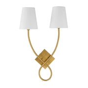 Savoy House 9-4928-2-322 Two Light Wall Sconce, Warm Brass (2)