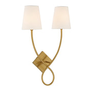 Savoy House 9-4928-2-322 Two Light Wall Sconce, Warm Brass (3)