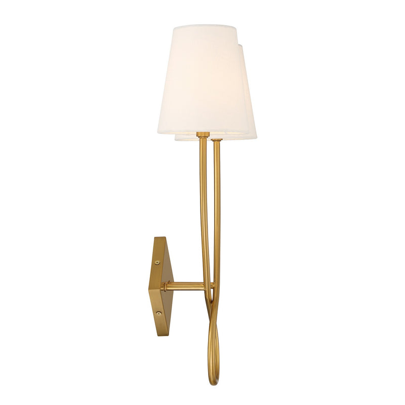 Savoy House 9-4928-2-322 Two Light Wall Sconce, Warm Brass (5)