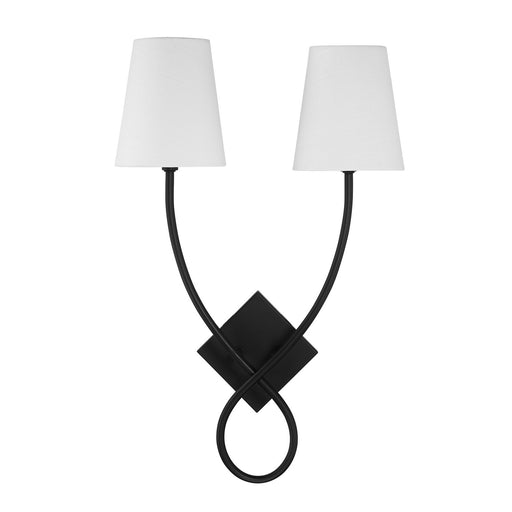 Savoy House 9-4928-2-89 Two Light Wall Sconce, Matte Black (2)