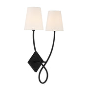 Savoy House 9-4928-2-89 Two Light Wall Sconce, Matte Black (4)