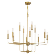 Savoy House 1-4046-12-322 12 Light Chandelier, Warm Brass (3)