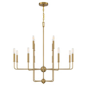 Savoy House 1-4046-12-322 12 Light Chandelier, Warm Brass (5)
