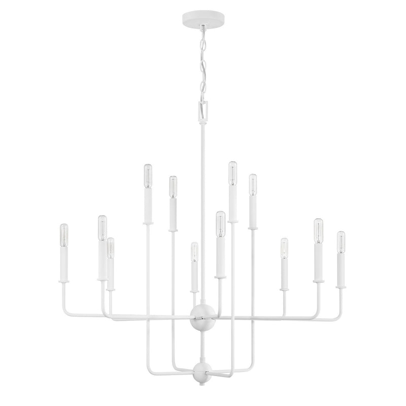 Savoy House 1-4046-12-83 12 Light Chandelier, Bisque White (2)