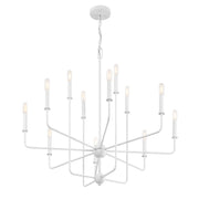Savoy House 1-4046-12-83 12 Light Chandelier, Bisque White (4)