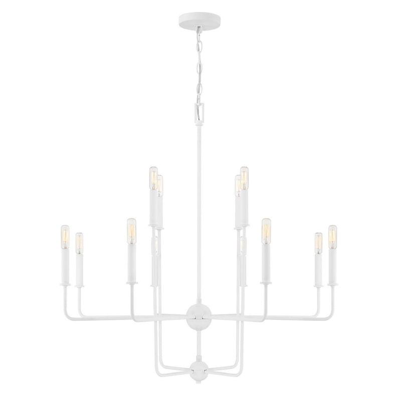 Savoy House 1-4046-12-83 12 Light Chandelier, Bisque White (5)