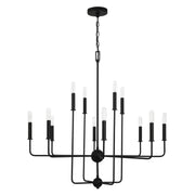 Savoy House 1-4046-12-89 12 Light Chandelier, Matte Black (2)