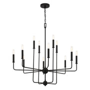 Savoy House 1-4046-12-89 12 Light Chandelier, Matte Black (3)