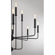 Savoy House 1-4046-12-89 12 Light Chandelier, Matte Black (6)