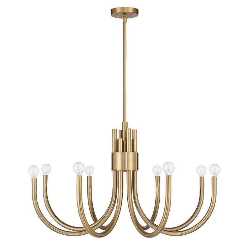 Savoy House 1-6680-8-127 Eight Light Chandelier, Noble Brass (2)