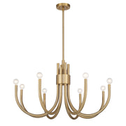 Savoy House 1-6680-8-127 Eight Light Chandelier, Noble Brass (3)