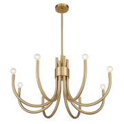 Savoy House 1-6680-8-127 Eight Light Chandelier, Noble Brass (4)