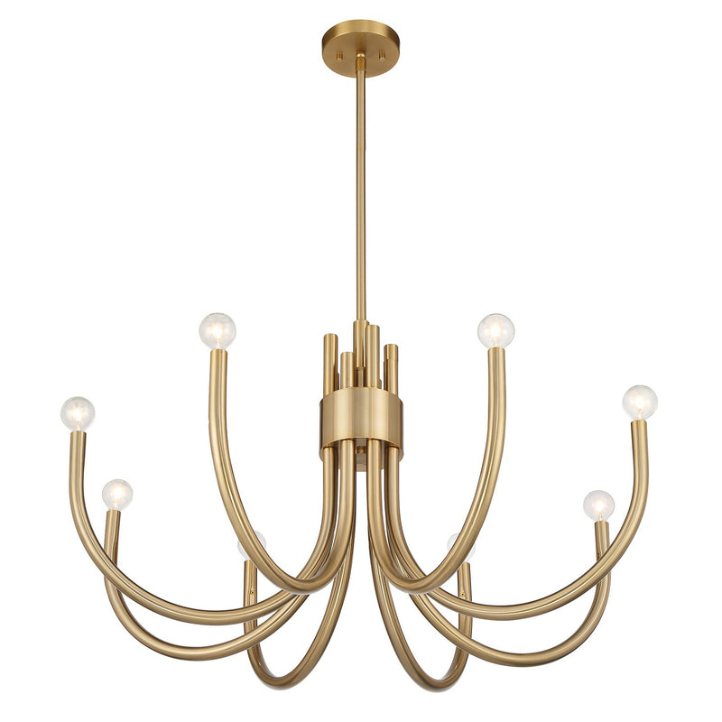 Savoy House 1-6680-8-127 Eight Light Chandelier, Noble Brass (4)