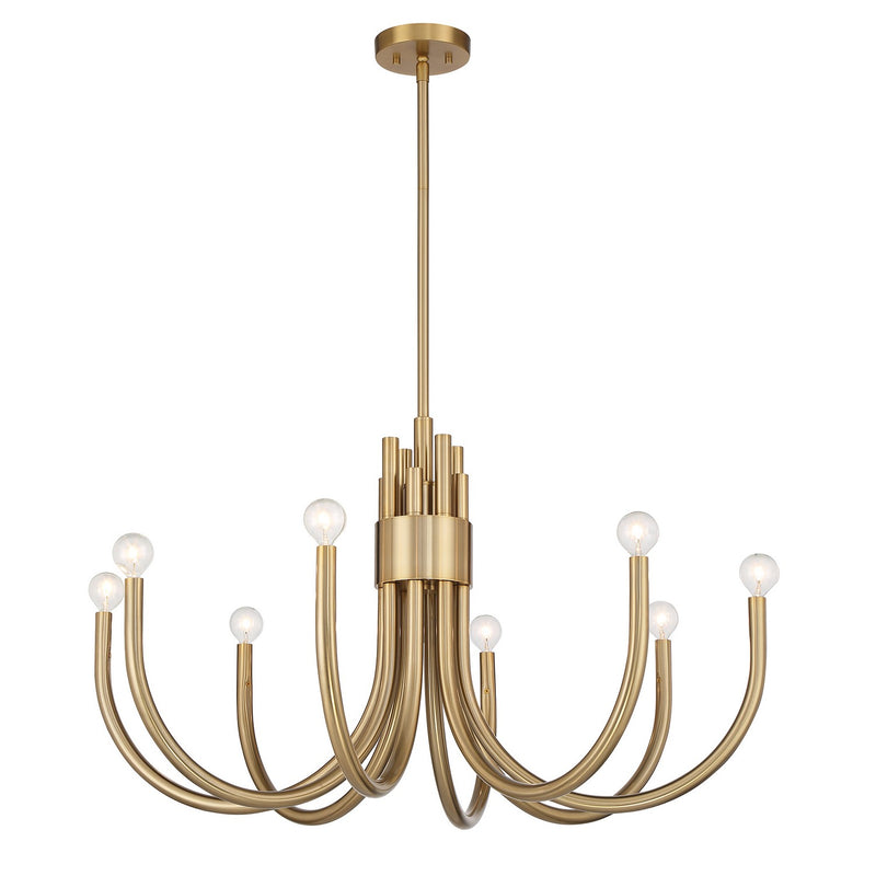 Savoy House 1-6680-8-127 Eight Light Chandelier, Noble Brass (5)