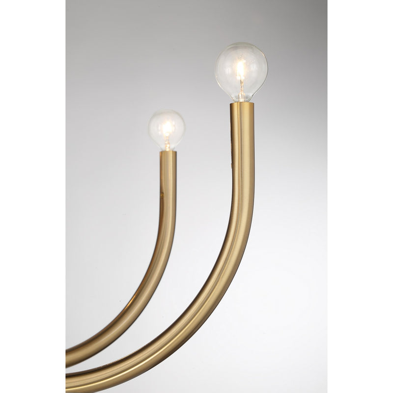 Savoy House 1-6680-8-127 Eight Light Chandelier, Noble Brass (6)