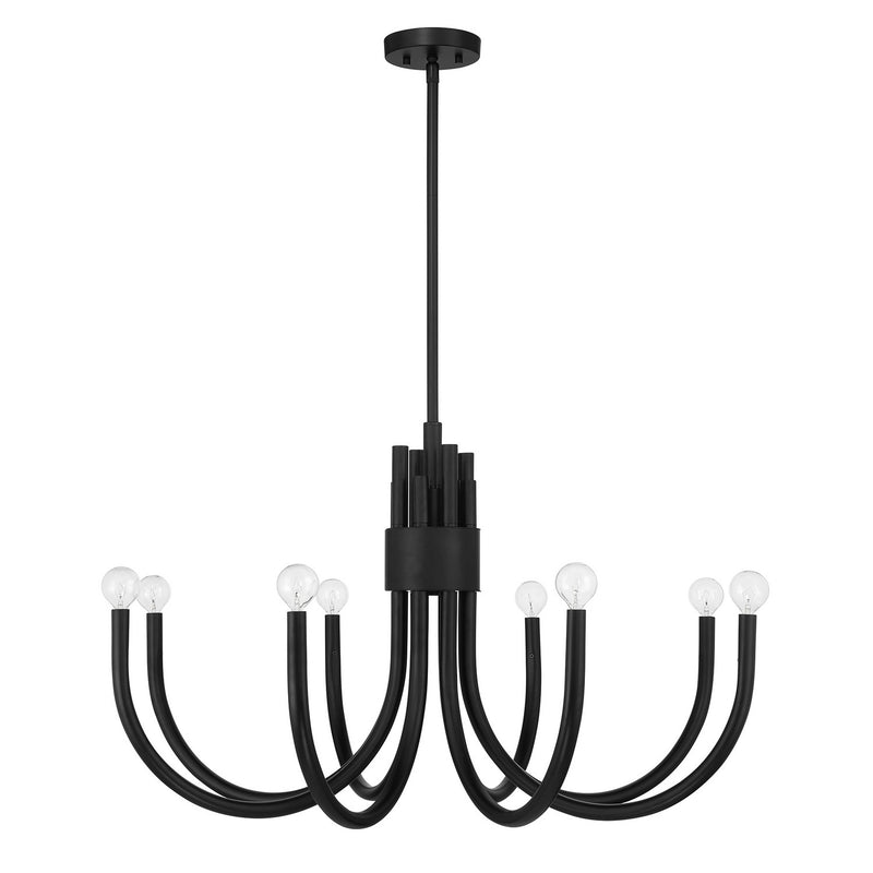 Savoy House 1-6680-8-89 Eight Light Chandelier, Matte Black (2)