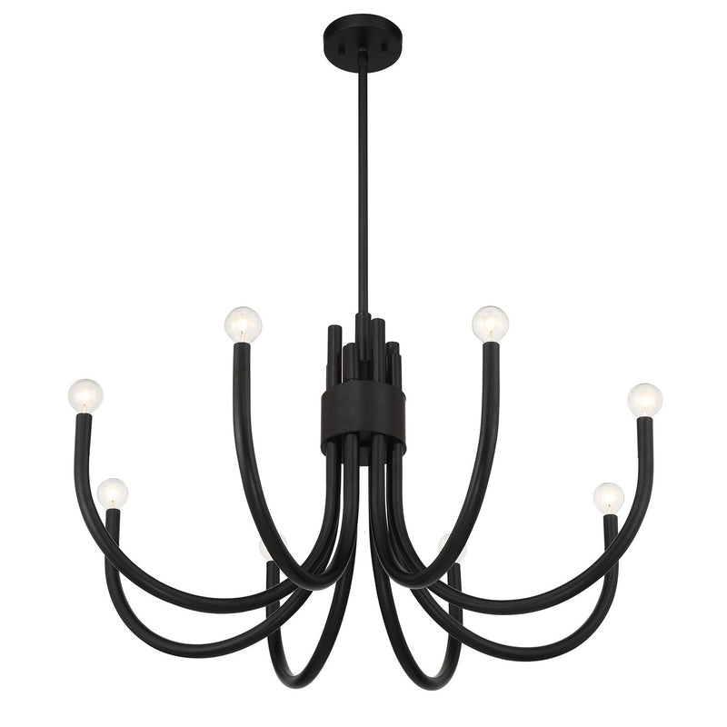 Savoy House 1-6680-8-89 Eight Light Chandelier, Matte Black (4)