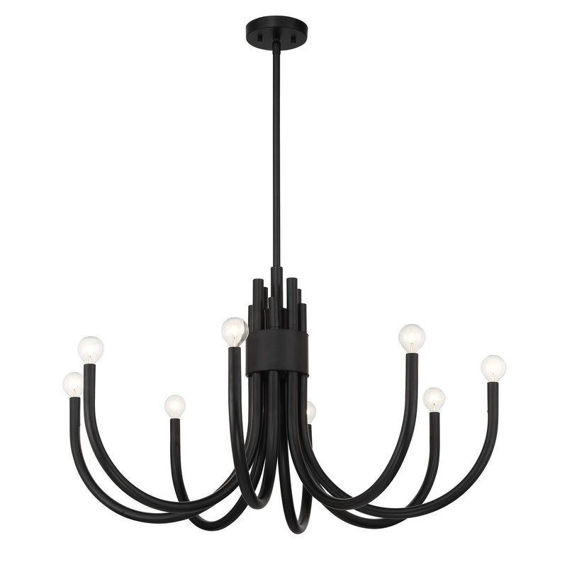 Savoy House 1-6680-8-89 Eight Light Chandelier, Matte Black (5)