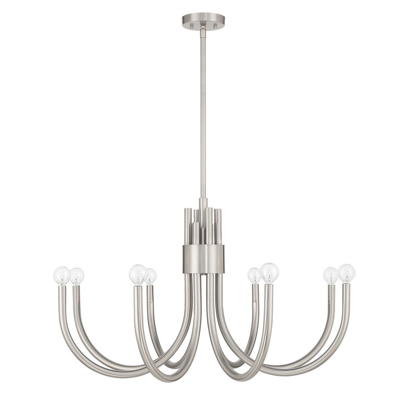 Savoy House 1-6680-8-SN Eight Light Chandelier, Satin Nickel (2)