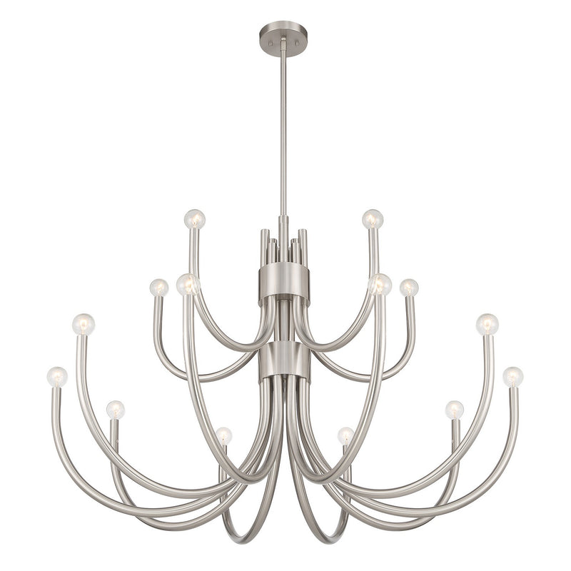 Savoy House 1-6682-15-SN 15 Light Chandelier, Satin Nickel (3)