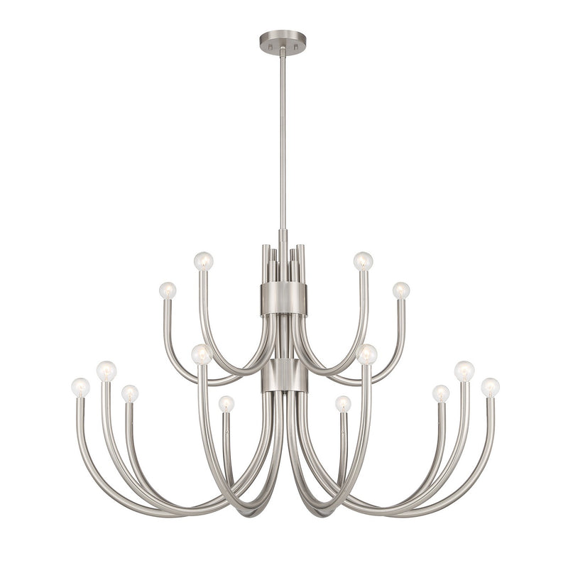 Savoy House 1-6682-15-SN 15 Light Chandelier, Satin Nickel (4)
