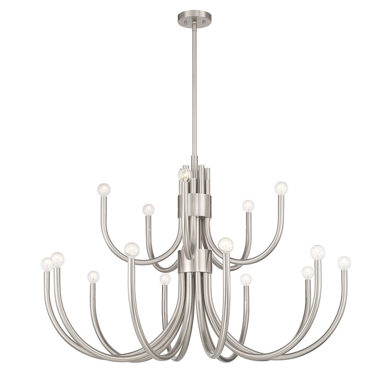Savoy House 1-6682-15-SN 15 Light Chandelier, Satin Nickel (5)
