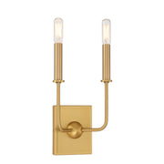 Savoy House 9-4044-2-322 Two Light Wall Sconce, Warm Brass (3)
