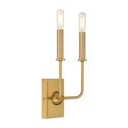 Savoy House 9-4044-2-322 Two Light Wall Sconce, Warm Brass (4)