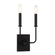 Savoy House 9-4044-2-89 Two Light Wall Sconce, Matte Black (3)