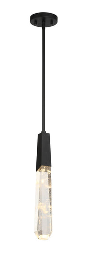 George Kovacs P1283-66A-L Drifting Droplets 1 Light LED Pendant, Coal Black Alternate Image.jpg