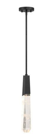 George Kovacs P1283-66A-L Drifting Droplets 1 Light LED Pendant, Coal Black Alternate Image 2.jpg