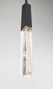 George Kovacs P1283-66A-L Drifting Droplets 1 Light LED Pendant, Coal Black Alternate Image 4.jpg