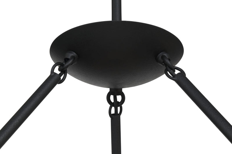 George Kovacs P1316-076 Undertas Six Light Chandelier, Iron Ore Alternate Image 3.jpg