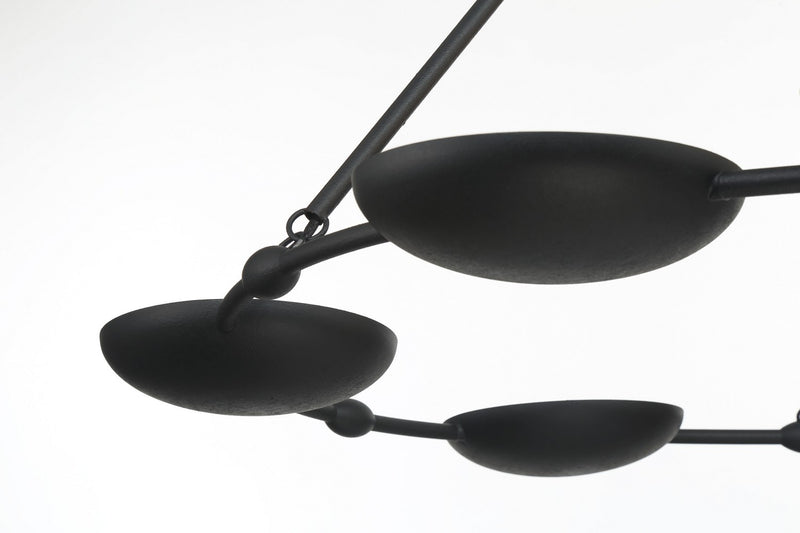 George Kovacs P1316-076 Undertas Six Light Chandelier, Iron Ore Alternate Image 4.jpg