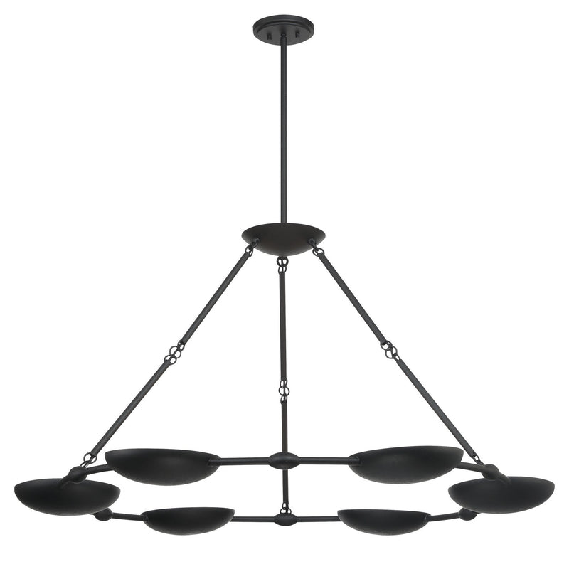 George Kovacs P1316-076 Undertas Six Light Chandelier, Iron Ore Alternate Image 6.jpg