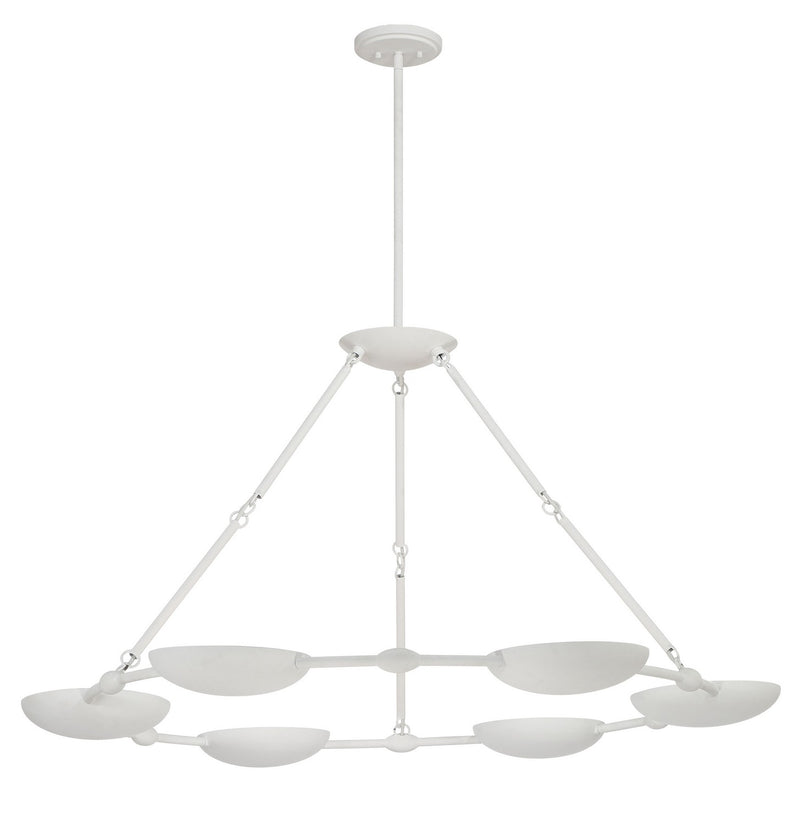 George Kovacs P1316-792 Undertas Six Light Chandelier, Piastra Plaster Alternate Image.jpg