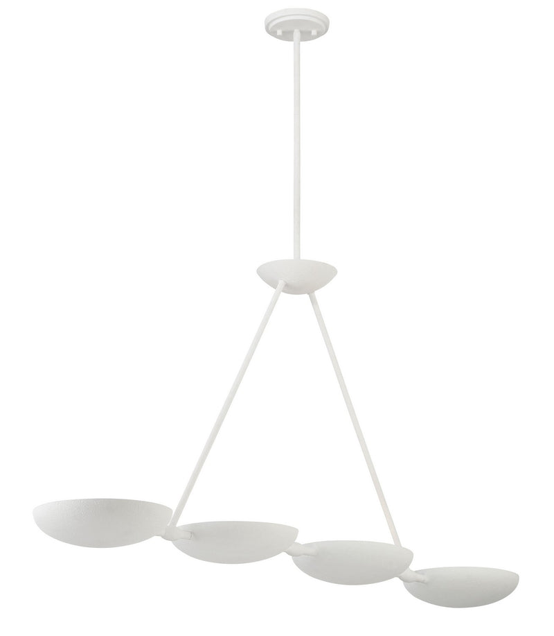 George Kovacs P1318-792 Undertas Four Light Island Pendant, Piastra Plaster Alternate Image 3.jpg