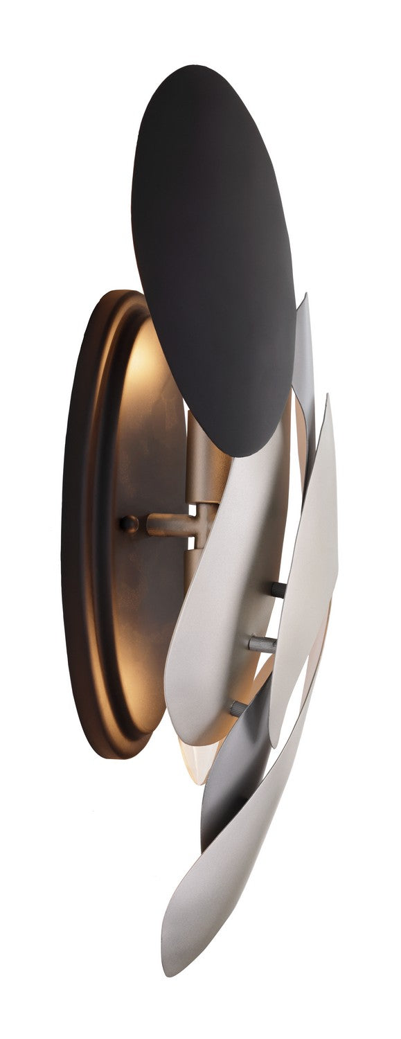 George Kovacs P1332-780 Metalo Misto Two Light Wall Sconce, Brass/ Cola Grey / Matte Black Alternate Image 3.jpg