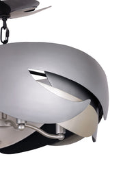 George Kovacs P1333-780 Metalo Misto Four Light Semi Flush Mount, Brass/ Cola Grey / Matte Black Alternate Image 4.jpg