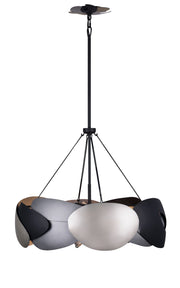 George Kovacs P1334-780 Metalo Misto Six Light Pendant, Brass/ Cola Grey / Matte Black Alternate Image.jpg