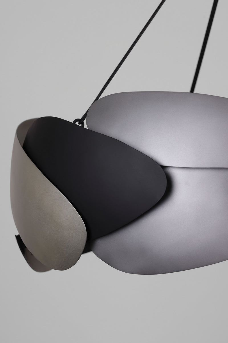 George Kovacs P1334-780 Metalo Misto Six Light Pendant, Brass/ Cola Grey / Matte Black Alternate Image 4.jpg